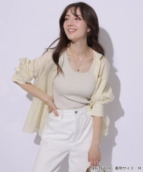 アプワイザー リッシェ(Apuweiser-riche) |パール釦エアリーリネン2WAY  