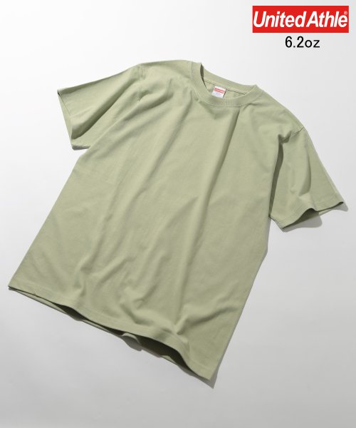 United Athle(ユナイテッドアスレ)/【UNITED ATHLE / ユナイテッドアスレ】6.2oz トップス 半袖 Tシャツ 推し活 カラバリ ユニセックス カラバリ プレミアム 5942/セージグリーン