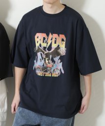 ZIP FIVE(ジップファイブ)/ピグメントヴィンテージバンドTシャツ/ネイビー