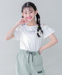 JENNI belle(ジェニィベル)/【WEB限定】肩あきリボンTシャツ/オフホワイト