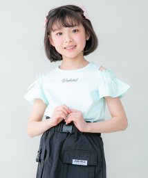 JENNI belle(ジェニィベル)/【WEB限定】肩あきリボンTシャツ/ミント