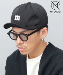 Mr.COVER(ミスターカバー)/Mr.COVER ミスターカバー キャップ 帽子 アンパイアキャップ メンズ ショートバイザー チェーン刺繍 無地/ブラック