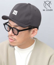 Mr.COVER(ミスターカバー)/Mr.COVER ミスターカバー キャップ 帽子 アンパイアキャップ メンズ ショートバイザー チェーン刺繍 無地/グレー