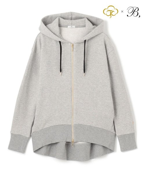 BEIGE，(ベイジ，)/Organic Cotton Sweat / Zip up Parka スウェットパーカー/TOPGRAY