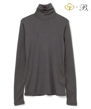 BEIGE，/Washable Silk / Hi－neck Long Sleeve T ハイネック Tシャツ/505996152