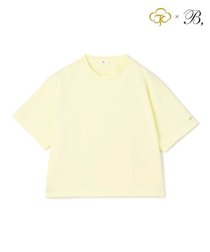 BEIGE Organic Cotton / Cropped Short Sleeve T LIME S BEIGE Organic Cotton / Cropped Short Sleeve T LIME S