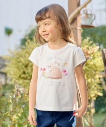 anyFAM（KIDS）(エニファム（キッズ）)/フォトプリント ネコ Tシャツ/オフホワイト