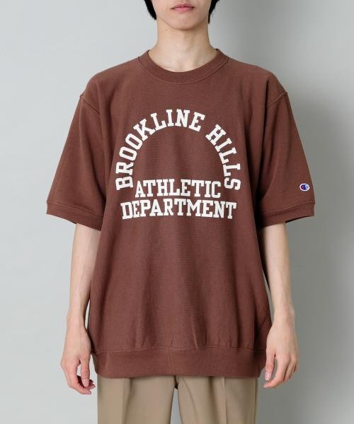 SENSE OF PLACE by URBAN RESEARCH(センスオブプレイス バイ アーバンリサーチ)/Champion　REVERSEWEAVE T－SHIRTS A/BROWN