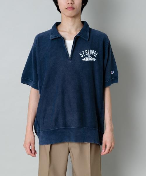 SENSE OF PLACE by URBAN RESEARCH(センスオブプレイス バイ アーバンリサーチ)/Champion　REVERSEWEAVE T－SHIRTS B/NAVY