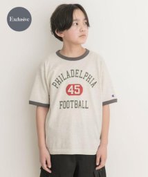 URBAN RESEARCH DOORS（Kids）/『WEB/一部店舗限定』『別注』Champion×DOORS　ベーシックリンガーTシャツ(KIDS)/505996485