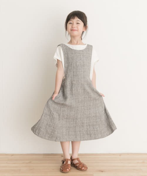 URBAN RESEARCH DOORS（Kids）(アーバンリサーチドアーズ（キッズ）)/『親子リンク』リネンレーヨンジャンパースカート(KIDS)/CHECK