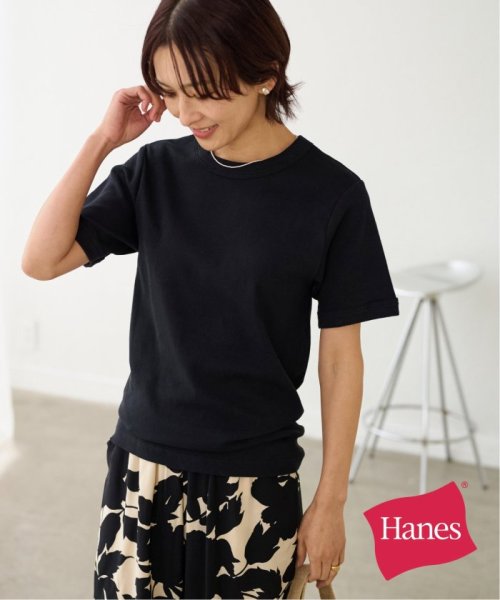 JOURNAL STANDARD relume(ジャーナルスタンダード　レリューム)/【Hanes / ヘインズ】BEEFY リブクルーネックTシャツ/ブラック