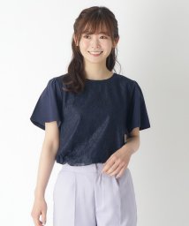  LAURA ASHLEY/【身頃綿100％/洗える】フロントレースTシャツ/505996995