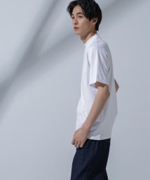 nano・universe(ナノ・ユニバース)/Anti Soaked(R)汗染み防止 モックネックTシャツ/ホワイト