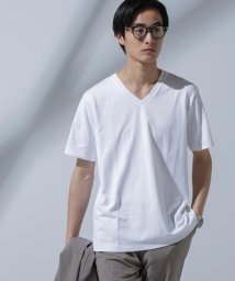 nano・universe(ナノ・ユニバース)/Anti Soaked(R)  汗染み防止 VネックTシャツ/ホワイト
