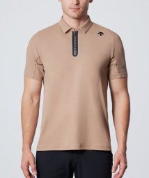 DESCENTE GOLF/【直営店限定】【ザンダー・シャウフェレ着用】ハーフジップ鹿の子半袖シャツ/505861922