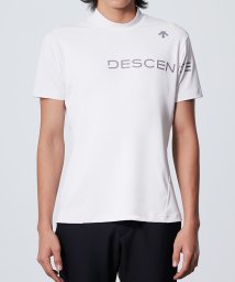 DESCENTE GOLF(デサントゴルフ)/モックネックベアスムース半袖シャツ/ホワイト