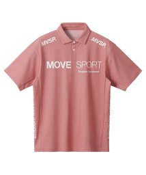 MOVESPORT(ムーブスポーツ)/SUNSCREEN ミニ鹿の子 ポロシャツ/レッド杢