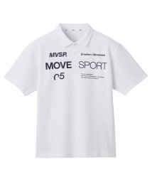 MOVESPORT(ムーブスポーツ)/SUNSCREEN 鬼鹿の子 ポロシャツ/ホワイト
