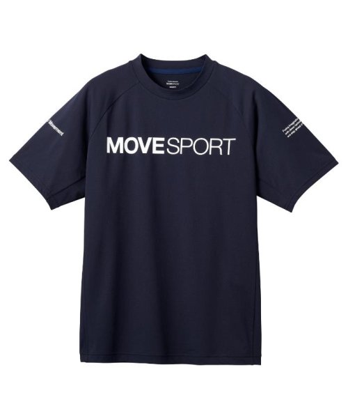 MOVESPORT(ムーブスポーツ)/S.F.TECH COOL ショートスリーブシャツ/ネイビー