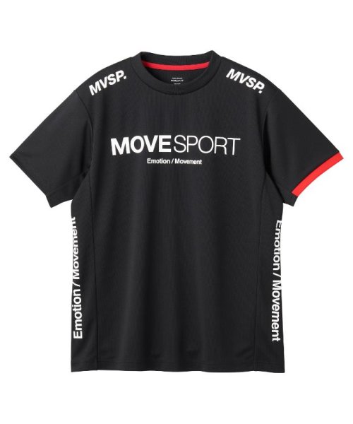 MOVESPORT(ムーブスポーツ)/ドライメッシュ ショートスリーブシャツ/ブラック
