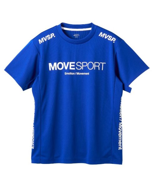 MOVESPORT(ムーブスポーツ)/ドライメッシュ ショートスリーブシャツ/ブルー