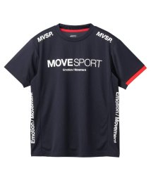 MOVESPORT(ムーブスポーツ)/ドライメッシュ ショートスリーブシャツ/ネイビー