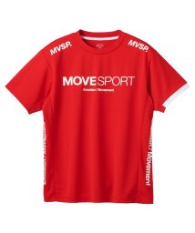 MOVESPORT(ムーブスポーツ)/ドライメッシュ ショートスリーブシャツ/レッド