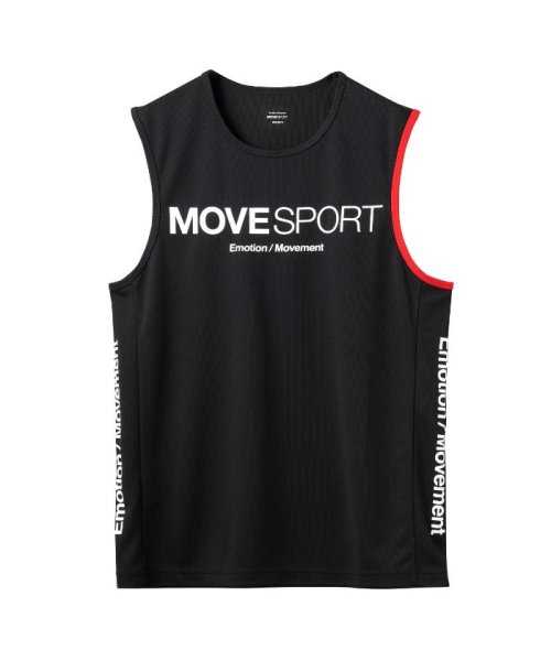 MOVESPORT(ムーブスポーツ)/ドライメッシュ スリーブレスシャツ/ブラック
