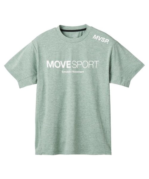 MOVESPORT(ムーブスポーツ)/SUNSCREEN TOUGH ソフトハイゲージ ショートスリーブシャツ/カーキ杢