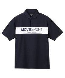 MOVESPORT(ムーブスポーツ)/SUNSCREEN ミニ鹿の子 ポロシャツ/ネイビー