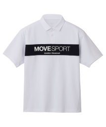 MOVESPORT(ムーブスポーツ)/SUNSCREEN ミニ鹿の子 ポロシャツ/ホワイト
