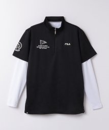 FILAGOLF(フィラゴルフ（メンズ）)/FILA GOLF　半袖シャツ＋インナーシャツ/ブラック