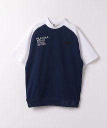 FILAGOLF(フィラゴルフ（メンズ）)/FILA GOLF　ワッフルモックネック半袖シャツ/ネイビー