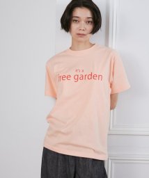 I.T.'S. international(イッツインターナショナル)/It's a free garden ロゴプリントTシャツ/サーモンピンク4