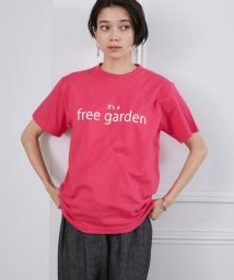 I.T.'S. international(イッツインターナショナル)/It's a free garden ロゴプリントTシャツ/チェリーピンク9