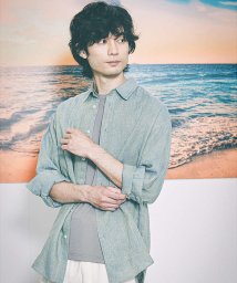 ABAHOUSE(ABAHOUSE)/【LUXE Linen Solaro】長袖 リネンシャツ/イエロー