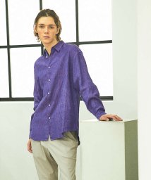 ABAHOUSE(ABAHOUSE)/【LUXE Linen Solaro】長袖 リネンシャツ/パープル