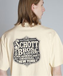 Schott/SS T－SHIRT IRON PLATE/アイアンプレート Tシャツ/505992863