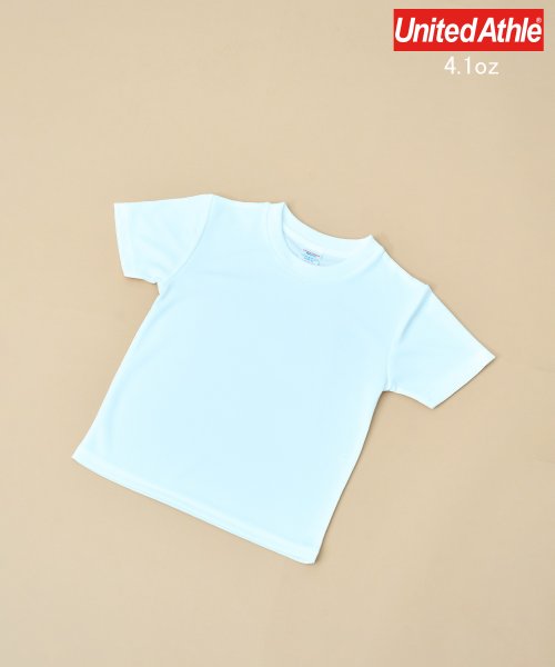 United Athle(ユナイテッドアスレ)/【UNITED ATHLE / ユナイテッドアスレ】4.1オンス ドライアスレチック Tシャツ キッズ カラバリ 半袖 子供服 親子 洗濯 5900/ホワイト