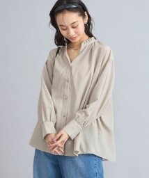 coen(coen)/バックシャーリングスキッパーブラウス/BEIGE