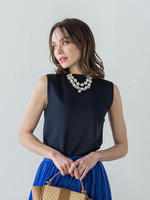 LUCINDAノースリーブニット≪手洗い可能≫ OCQ1498193467(11440円)