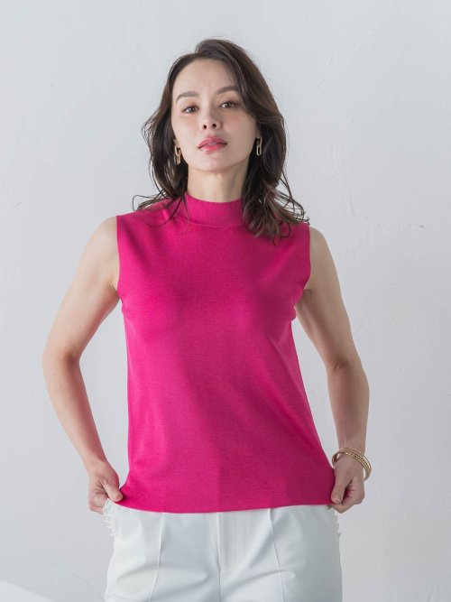 LUCINDAノースリーブニット≪手洗い可能≫ OCQ1498193467(11440円)