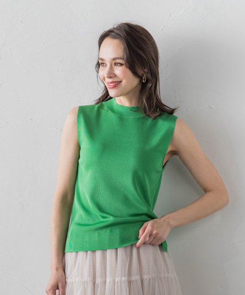 LUCINDAノースリーブニット≪手洗い可能≫ OCQ1498193467(11440円)