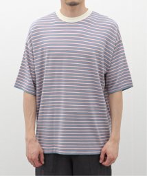 EDIFICE(エディフィス)/【LA BOUCLE / ラブ―クル】ウォッシャブル ビッグ ニット Tシャツ/サックスブルー