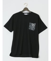GRAND-BACK(グランバック)/【大きいサイズ】KAITEKI+ ドライワッフル クルーネック半袖Tシャツ(セットアップ可能)/ブラック