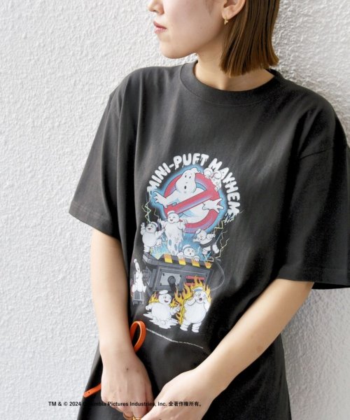 SHIPS WOMEN(シップス　ウィメン)/〈洗濯機可能〉MINI PUFT MAYHEM TEE ◇/ダークグレー