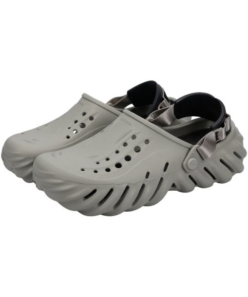 crocs(クロックス)/ クロックス crocs サンダル クロッグサンダル エコー メンズ レディース ECHO CLOG ブラック アイボリー グレー 黒 207937/その他系1