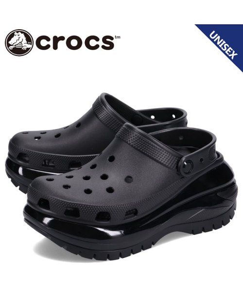 crocs(クロックス)/クロックス crocs サンダル クロッグサンダル メガ クラッシュ メンズ レディース 厚底 MEGA CRUSH CLOG ブラック 黒 207988/その他