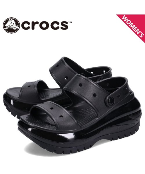 crocs(クロックス)/クロックス crocs サンダル ストラップサンダル メガ クラッシュ レディース 厚底 MEGA CRUSH SANDAL ブラック 黒 207989/その他